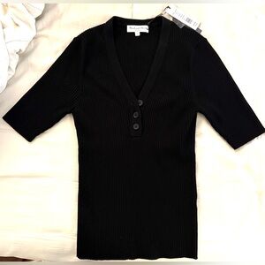 NEW WITH TAGS!! Michael Stars Jeanny Ribbed Henley Top